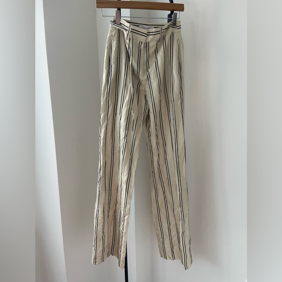 FRAME silk striped trouser — never worn,All Products : American Fashion Style Bags On Sale